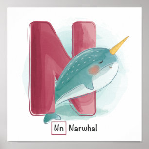 Poster Alphabet animal mignon