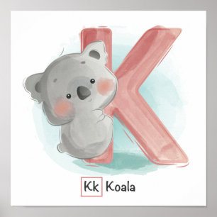 Poster Alphabet animal mignon