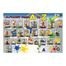Poster alphabet de grammaire anglaise