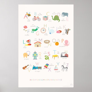 Poster alphabet français