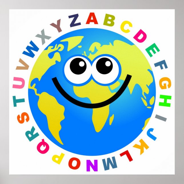 Poster Alphabet Globe (Devant)