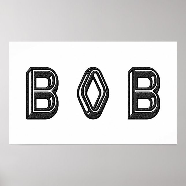 Poster Alphabet Lettre Nom Art (Devant)