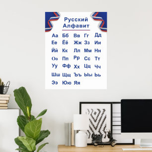 Poster alphabet russe
