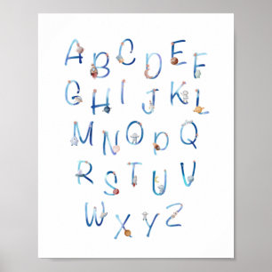 Poster Alphabet spatial