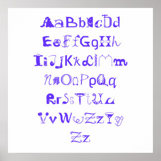 Poster Alphamabétique