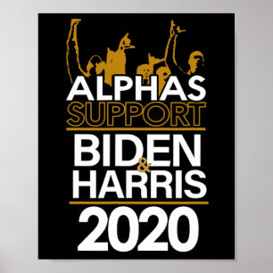 Poster Alphas Soutient Le Président Biden Et Harris 2020