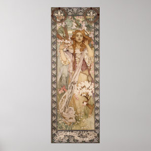 Poster Alphons Mucha Surprise Dans La Forêt
