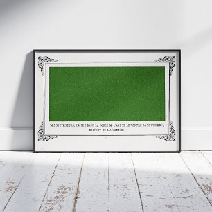 Poster Alphonse Allais, Poisson d'avril, Vert, Art abstra