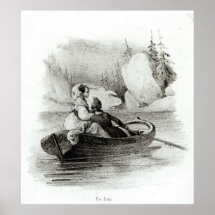 Poster Alphonse de Lamartine et Elvire