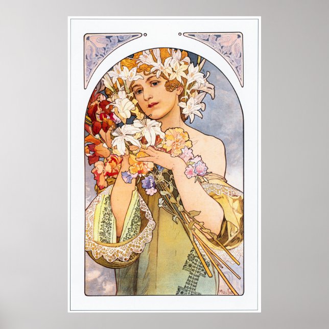 Poster Alphonse Mucha (Devant)