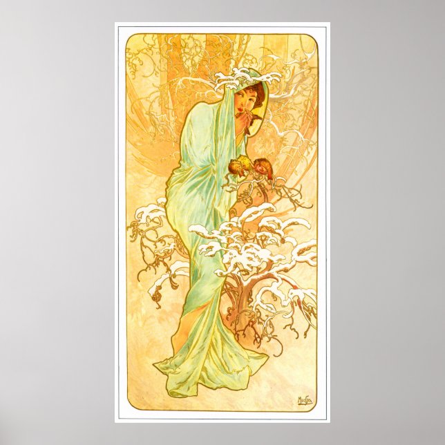 Poster Alphonse Mucha (Devant)