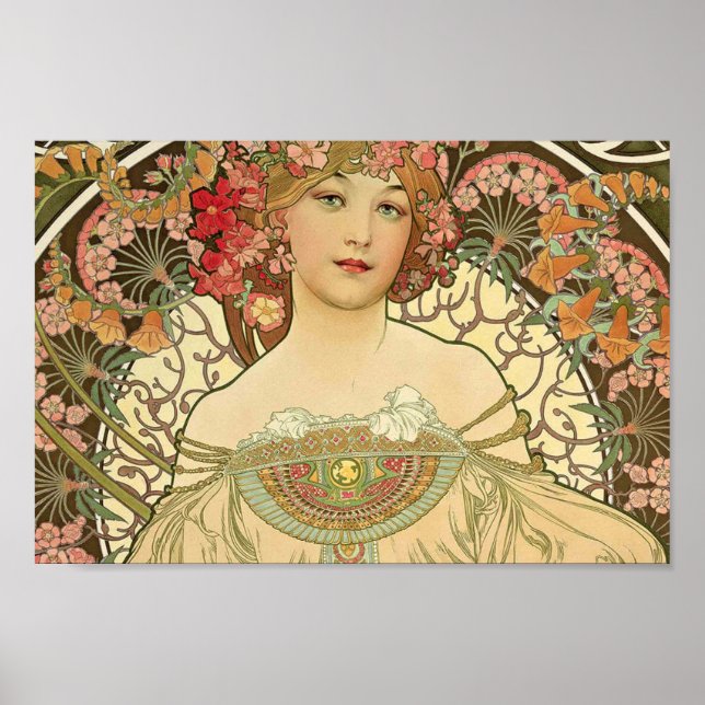 Poster Alphonse Mucha - Art Nouveau Master (Devant)