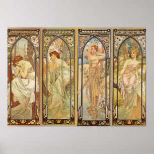 Poster Alphonse Mucha - Art Nouveau Master