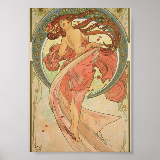 Poster Alphonse Mucha - Danse (Devant)