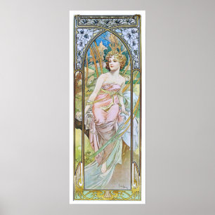 Poster Alphonse Mucha. Evoile Du Matin