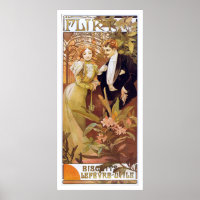 Alphonse Mucha. Flirt Biscuits Lefevre Utile