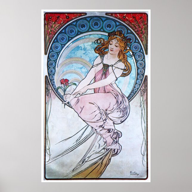 Poster Alphonse Mucha. La Peinture/Peinture, 1898 (Devant)