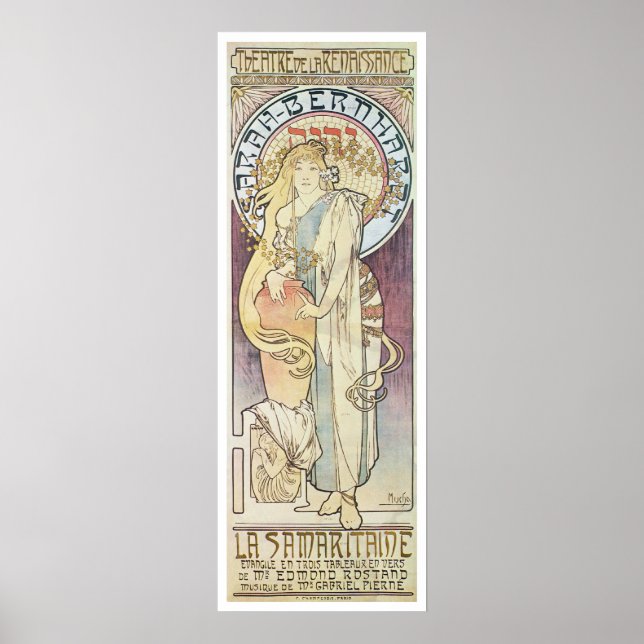 Poster Alphonse Mucha. La Samaritaine, 1897 (Devant)