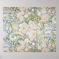 Alphonse Mucha Peonies
