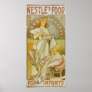 Poster Alphonse Mucha.Poster publicitaire, 1898