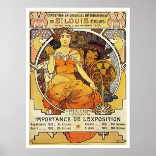 Poster Alphonse Mucha. St Louis Expo 1903