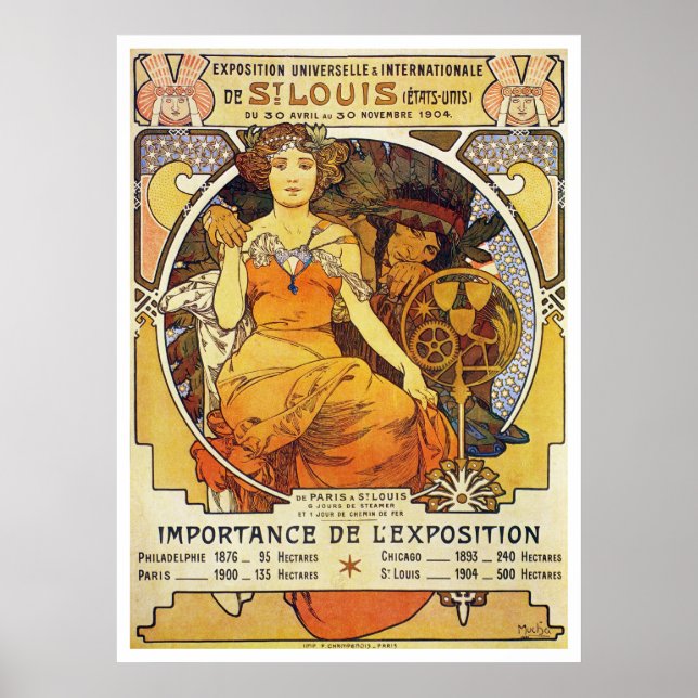 Poster Alphonse Mucha. St Louis Expo 1903 (Devant)