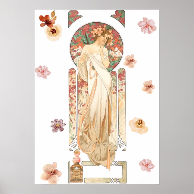 Poster Alphonse Mucha - Sylvanis Essence Lithographie (Devant)