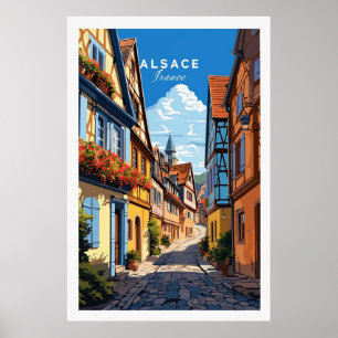 Poster Alsace France