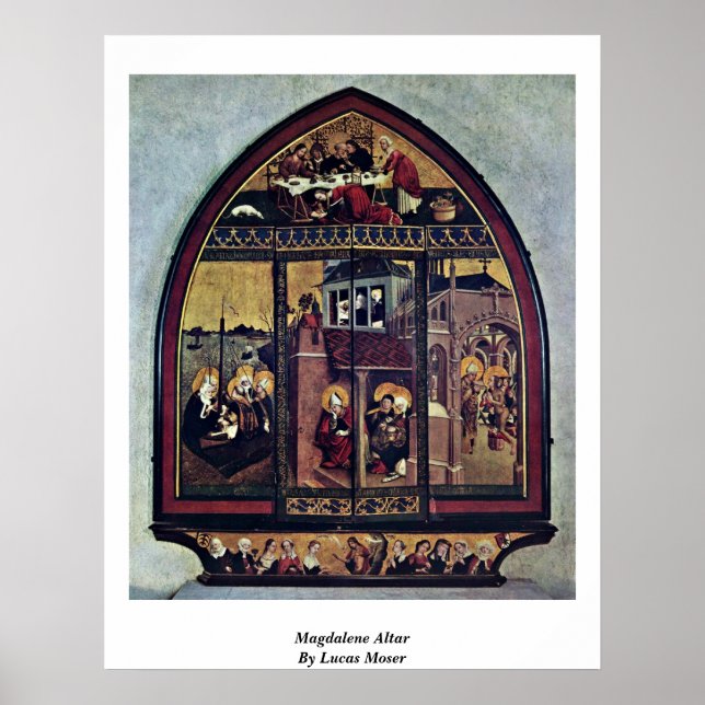 Poster Altar Magdalene Par Lucas Moser (Devant)