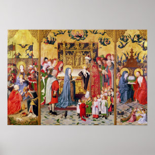 Poster Altarpiece of the Seven Joys of the Virgin