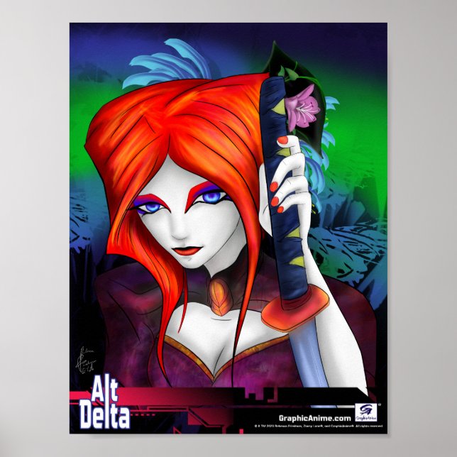 Poster AltDelta Art Series : Shiki avec épée (Devant)