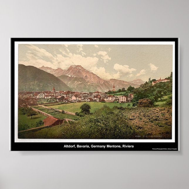 Poster Altdorf, Bavière, Allemagne (Devant)