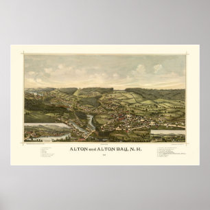 Poster Alton, NH Panoramic Map - 1888