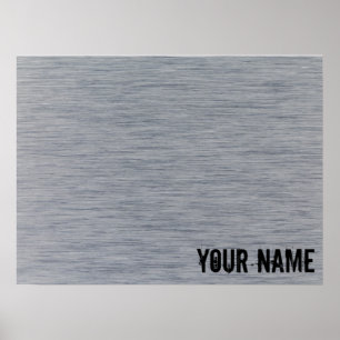 Poster Aluminium brushed metal structure