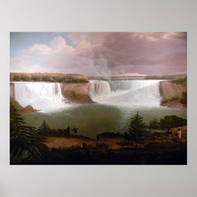 Poster Alvan Fisher Vue générale des chutes du Niagara (Devant)