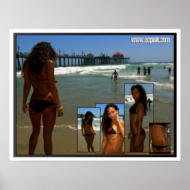 POSTER - Amanda à Huntington Beach (Devant)