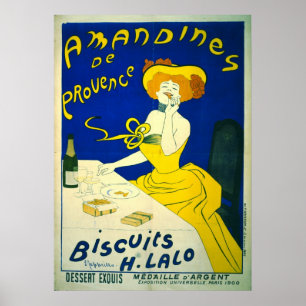 Poster Amandines de Provence 1900