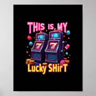 Poster Amants de jeux de hasard de Las Vegas Machine à so