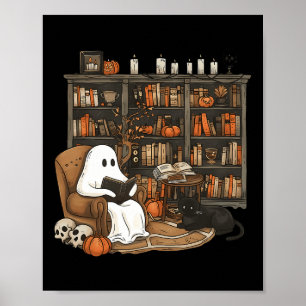 Poster Amants de livres de bibliothèque de lecture de fan