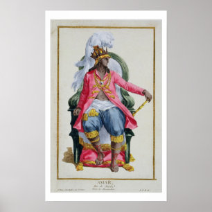 Poster Amar, roi d'Ouidah, de 'DES Estampes de Receuil,