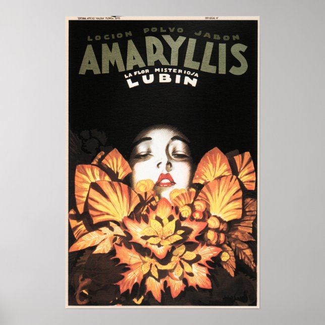 Poster AMARYLLIS Lubin Fleurs Cosmétiques Loap Loap Ad (Devant)
