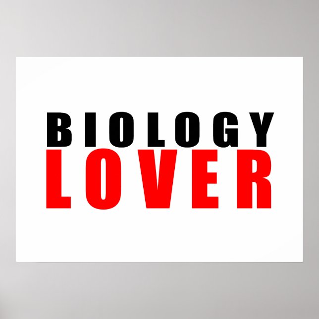 Poster Amateur de biologie (Devant)