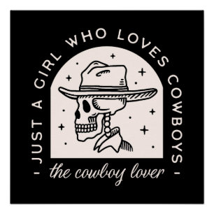 Poster Amateur de cowboy romance sombre occidentale