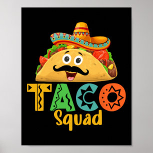 Poster Amateur de nourriture mexicaine Cinco De Mayo Taco