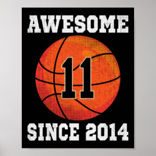 Poster Amateur de squelette pour 11e anniversaire 11 ans