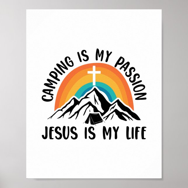 Poster Amateurs de camping - Jesus Faith Christian (Devant)