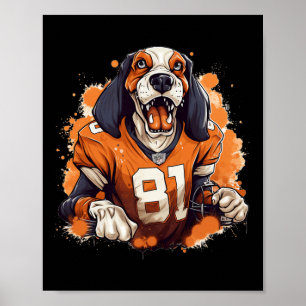 Poster Amateurs de sport de chiens du Tennessee Tri Stars