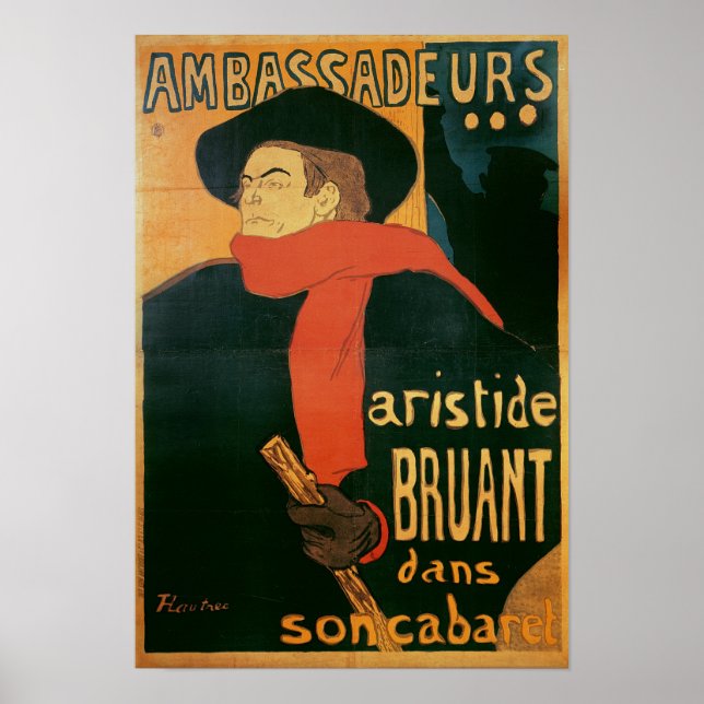 Poster Ambassadeurs : Aristide Bruant, 1892 (Devant)