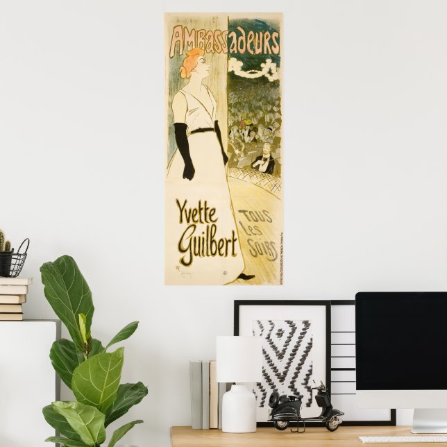 Poster Ambassadeurs Yvette Guilbert par Theophile Steinle (Bureau à domicile)
