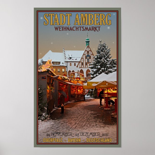 Poster Amberg Weihnachtsmarkt (Devant)